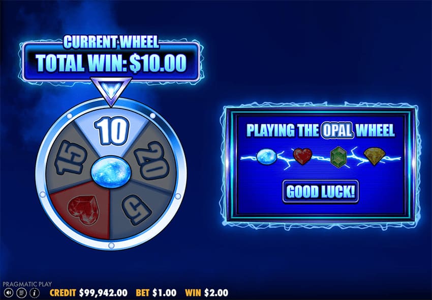 777 Wheel Blitz Slot - Opal Wheel Feature