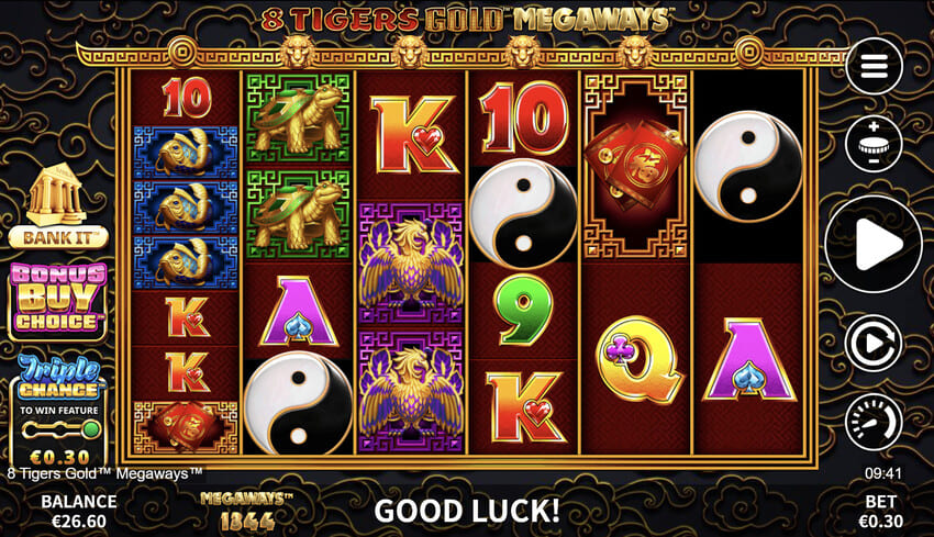 8 Tigers Gold Megaways - Base Game