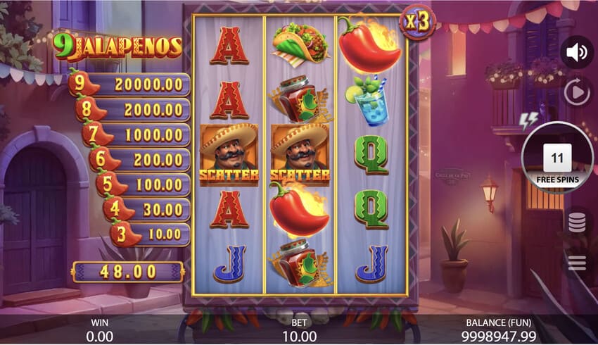 9 Jalapenos - Free Spins