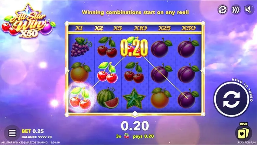 All Star Win x50 Slot - Base Game