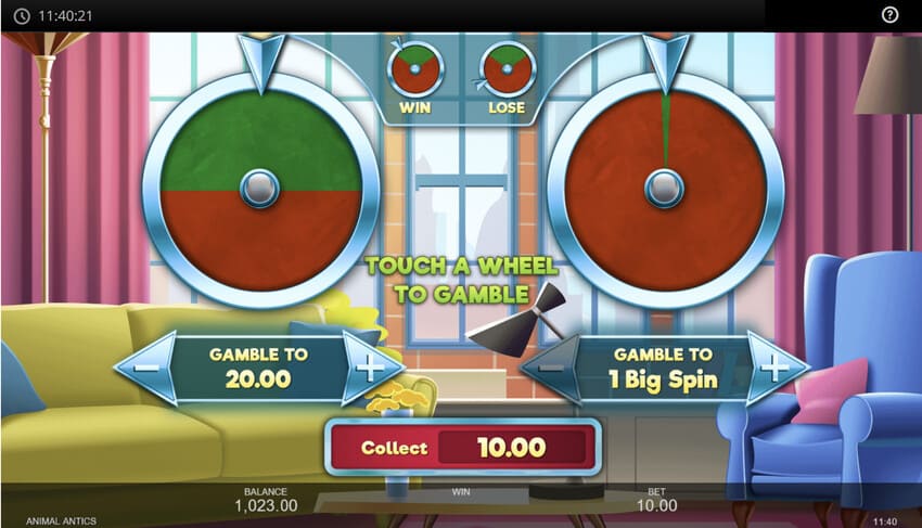 Animal Antics - Gamble Feature