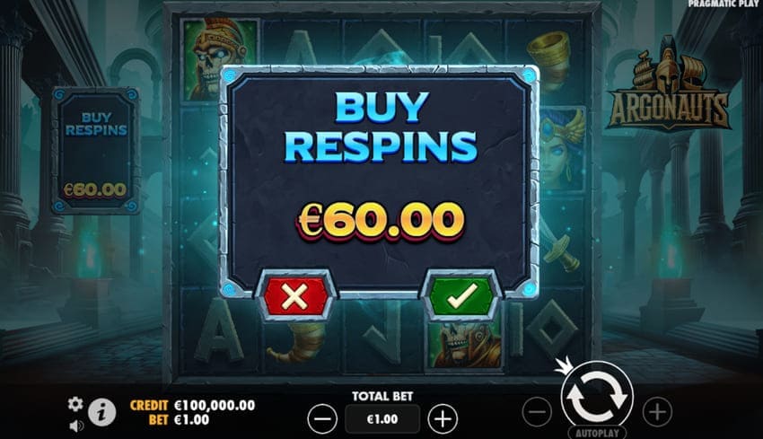 Argonauts Slot - Bonus Buy Feature