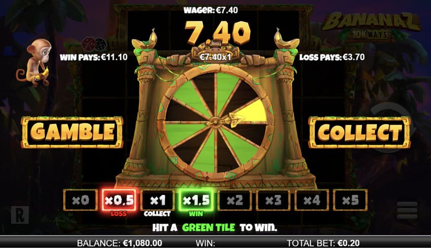 Bananaz 10K Ways - Gamble Feature