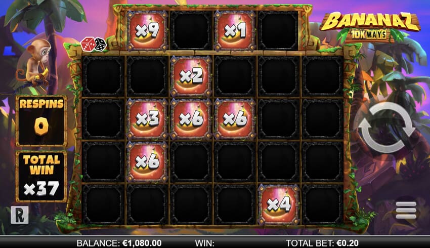 Bananaz 10K Ways - Bonus Respins Feature