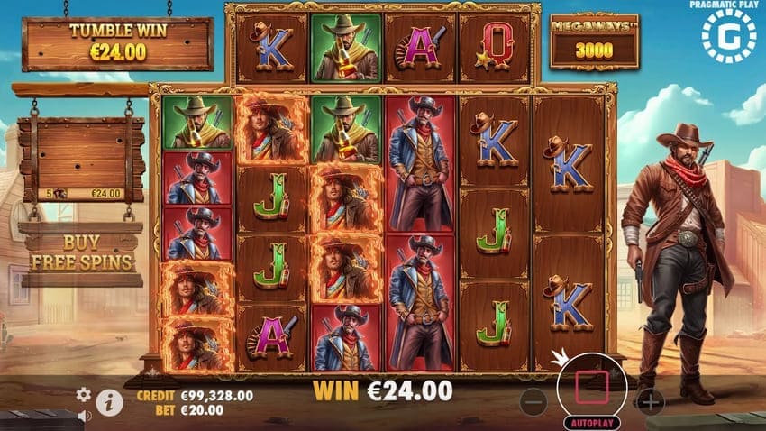 Base Game Win - Bandit Megaways Slot