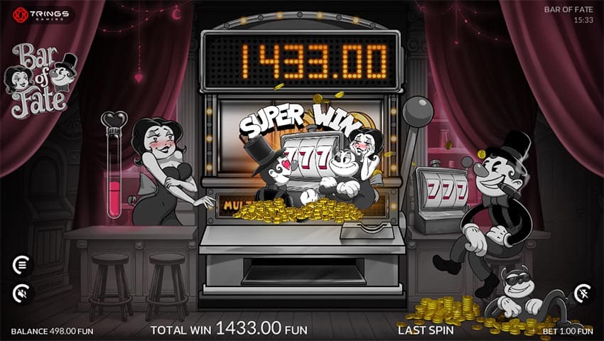 Bar of Fate - Super Win 1433 FUN in a Free Spin