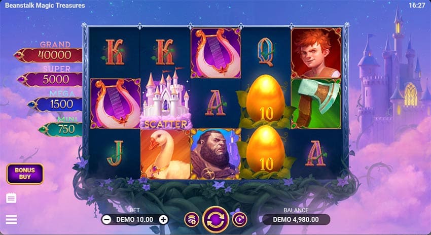 Beanstalk Magic Treasures Slot -  Base Gameease