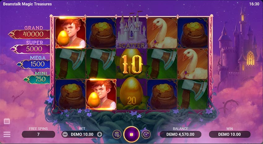 Beanstalk Magic Treasures - Free Spins Bonus