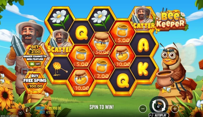 Base Game Bee Keeper Slot