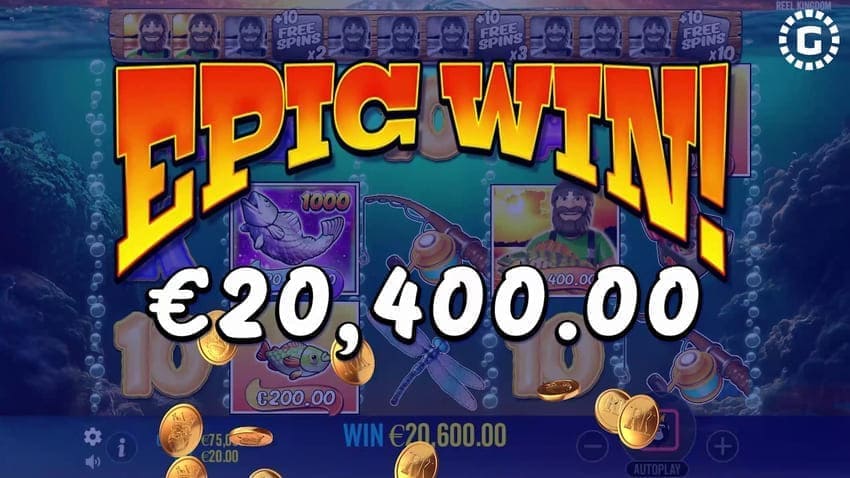 Epic Win Screen - Big Bass Bonanza 1000 Slot