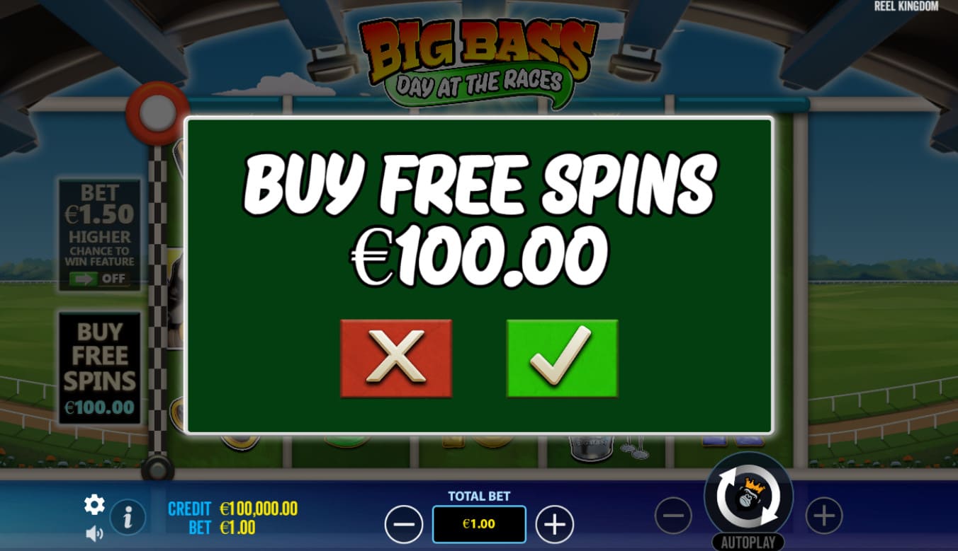 Big Bass Day at the Races - Buy Free Spins Screenshot