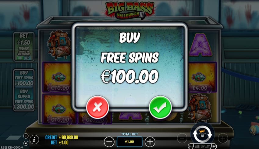 The Bonus Round purchase costs 100 euros.