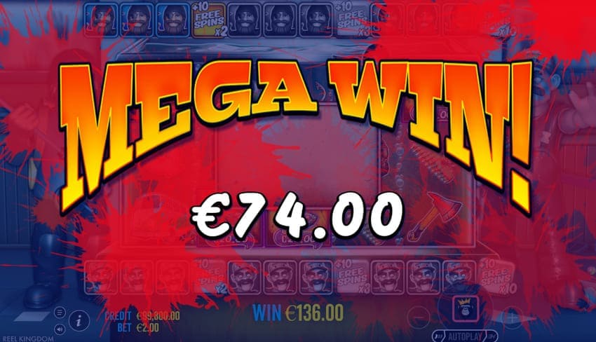 Mega Win €74 in Big Bass Halloween 3 Slot
