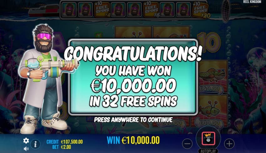 Max Win x5000 Euro in Free Spins - Big Bass Reel Repeat Slot
