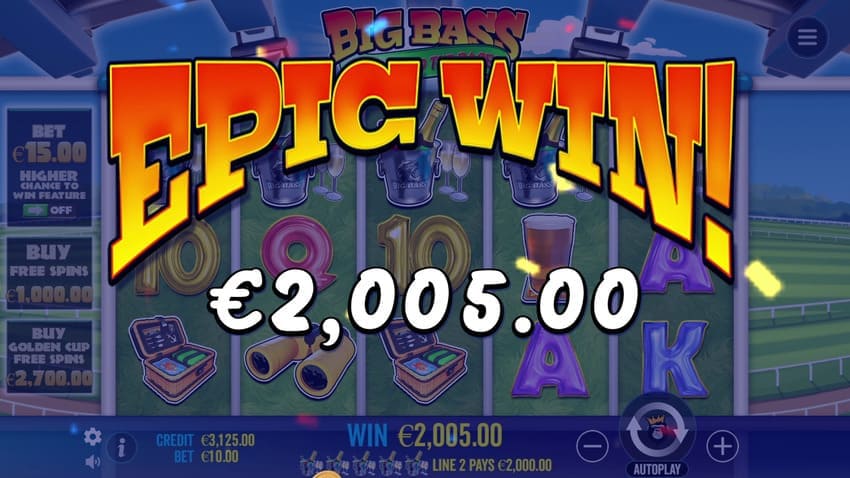 Epic Win - Big Bass Return to the Races Slot