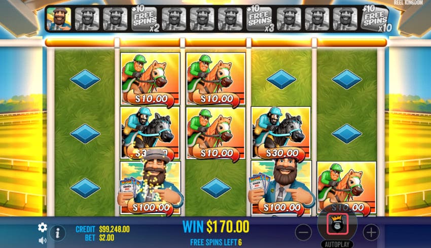 Golden Cup Free Spins - Big Bass Return to the Races Slot