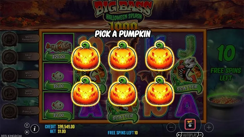 Pumpkin Pick: Free Spins Modifiers