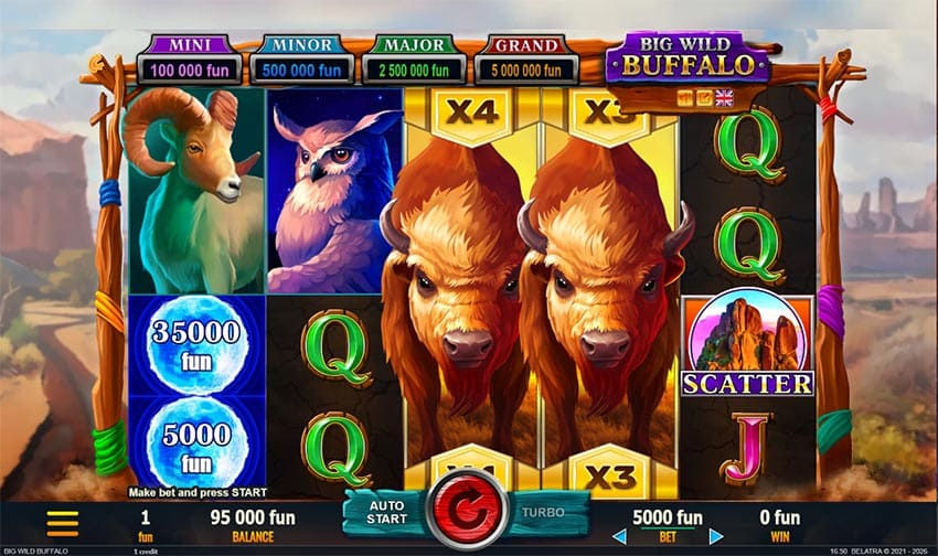 Big Wild Buffalo - Two Wilds Reel On Board