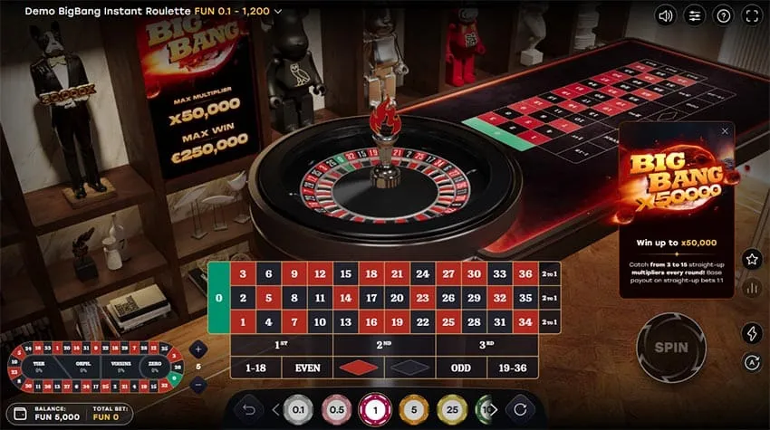 Meteorites mark 3-15 straight-up numbers with multipliers every round.