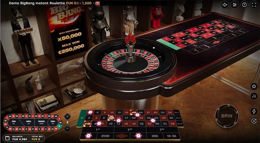 The same straight-up chip pays 1:1 or a full multiplier, depending on where the meteorites land.