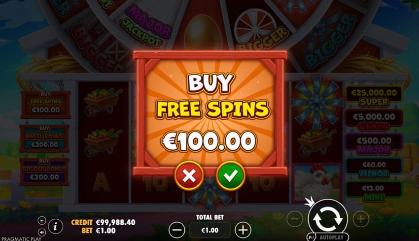 Buy Bonus Feature Option