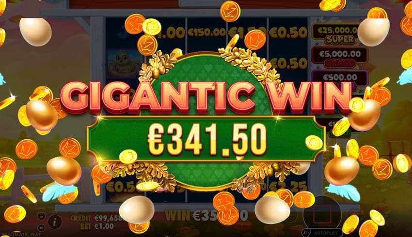 Gigantic Win 341 Euro Screenshot