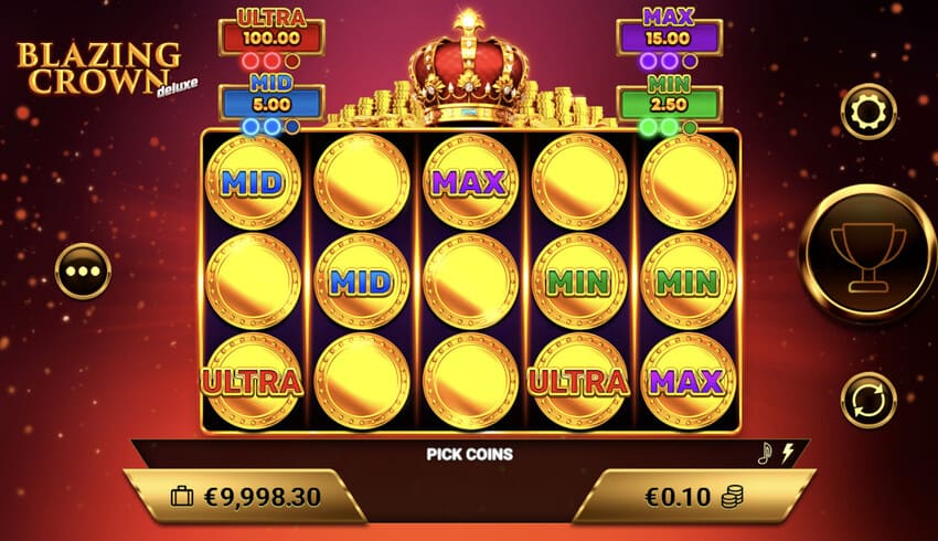 Blazing Crown Deluxe - Pick'Em Bonus