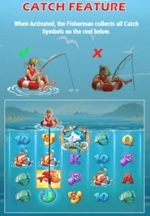 Boat Bonanza Down Under Slot - Catch Feature
