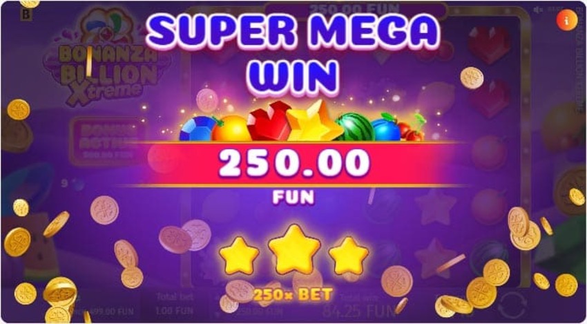 Mobile gameplay - Bonanza Billion Xtreme on iOS