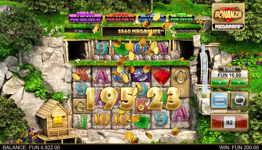 Avalanche WIn - Bonanza Megapays