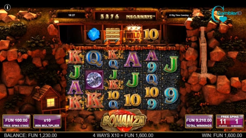 Unlimited Win Multiplier  - Bonanza Megaways Slot