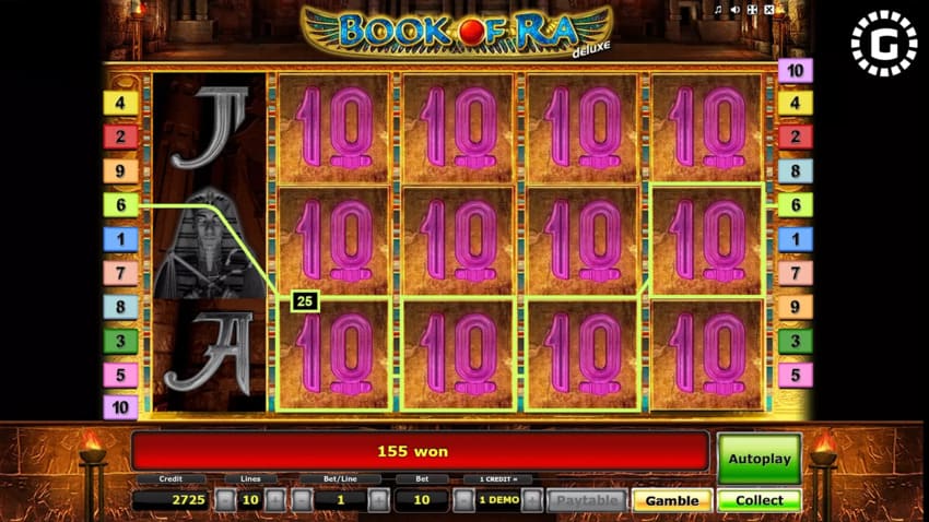 Book of Ra Deluxe - Free Spins