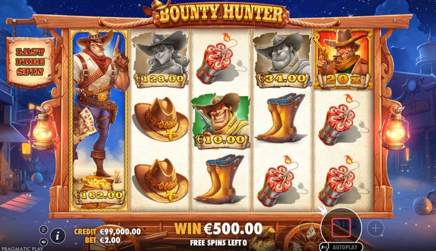 Free Spins Feature at Bounty Hunter Slot