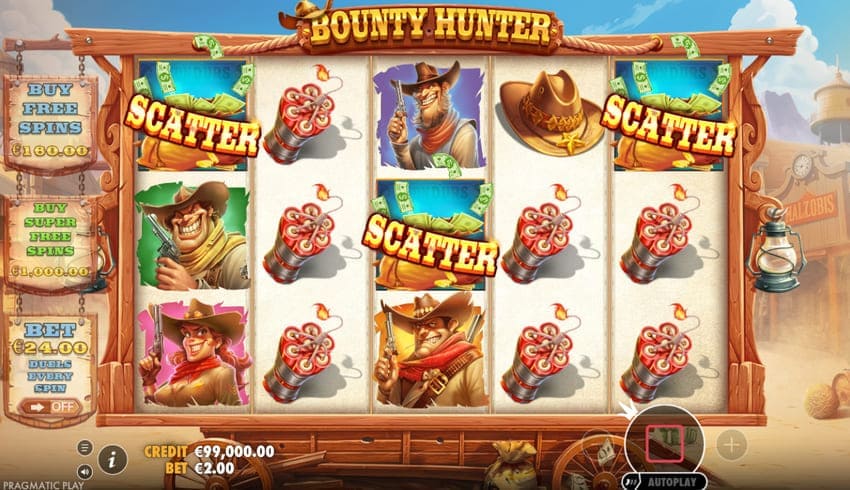 3 Scatter symbols activate the Free Spins feature