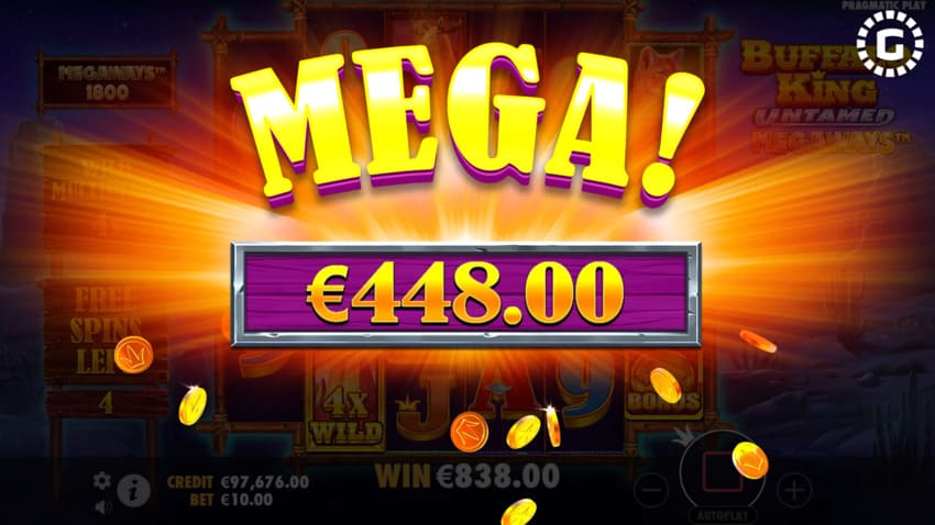 Buffalo King Untamed Megaways - Big Win