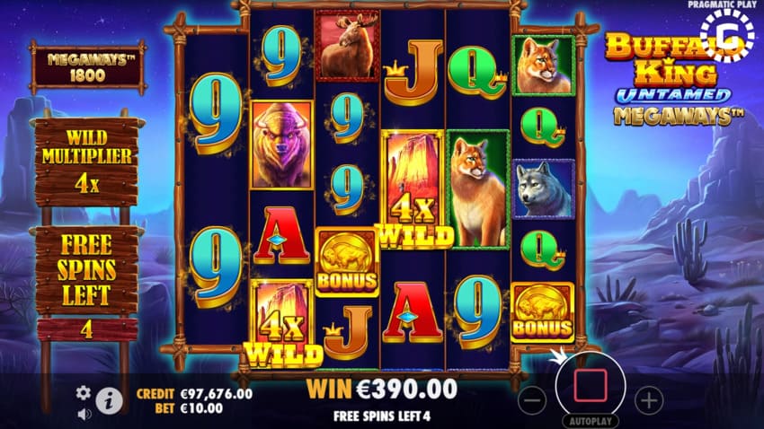 Buffalo King Untamed Megaways - Free Spins