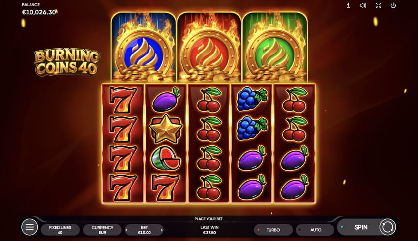Burning Coins 40 - Base Game