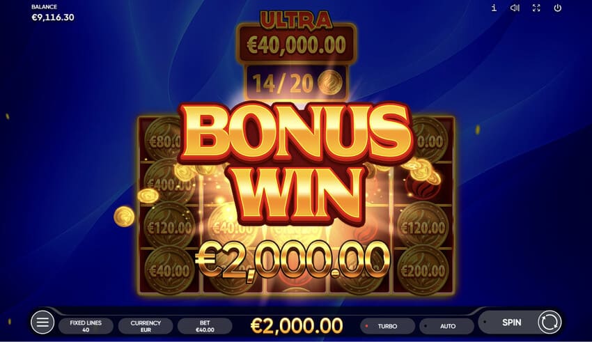 Burning Coins 40 - Big Win