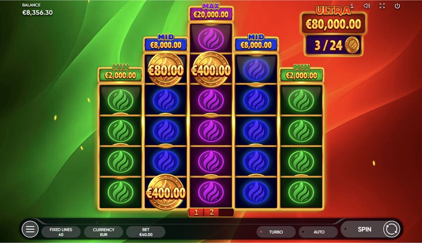 Burning Coins 40 - Hot Hold Extended Combinations