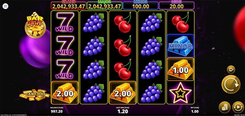 Cash 100 Bar Link - Base Game