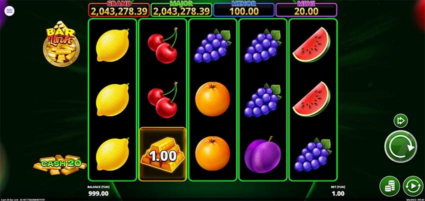 Cash 20 Bar Link - Base Game