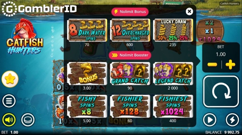 Nolimit Boosters and Bonus Buy Options