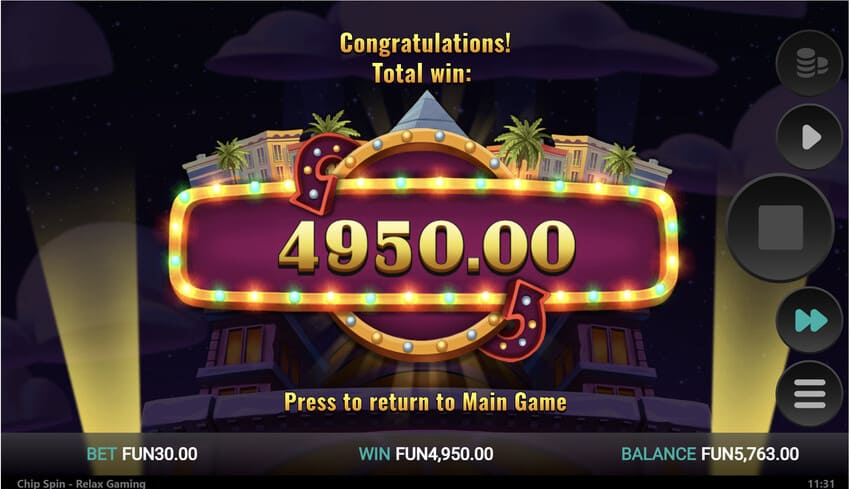 Chip Spin - Big Win