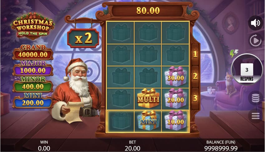 Christmas Workshop: Hold the Spin - Bonus Game