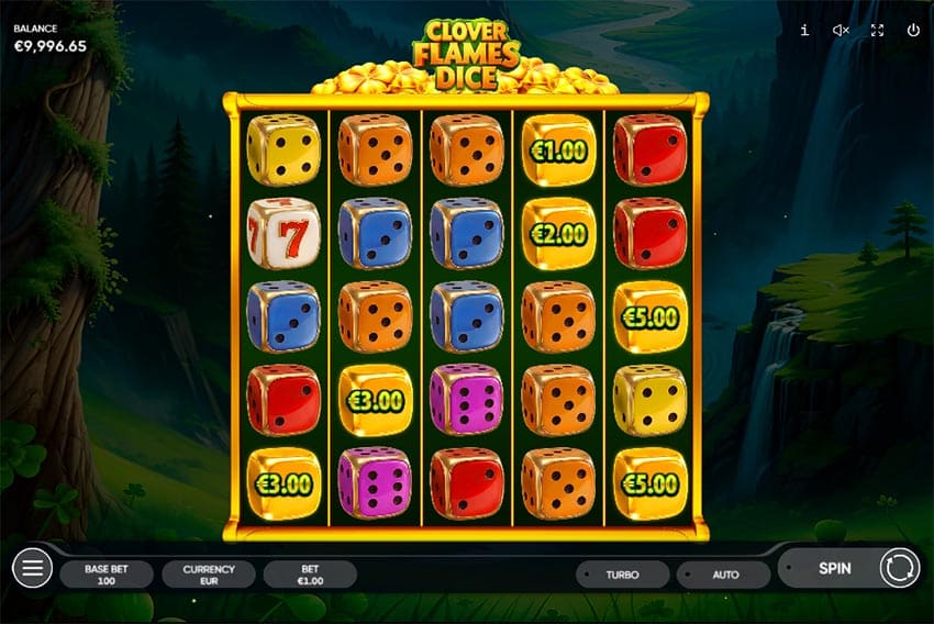 Clover Flames Dice Slot - Base Game