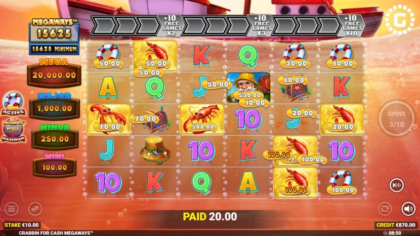 Crabbin’ For Cash Megaways - Coin Collect
