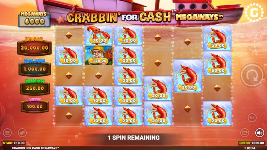 Crabbin’ For Cash Megaways - Lightning Spins
