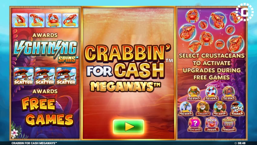 Crabbin’ For Cash Megaways - Intro