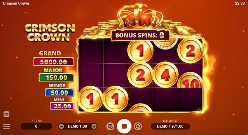 Crimson Crown - Hold and Win Bonus Game