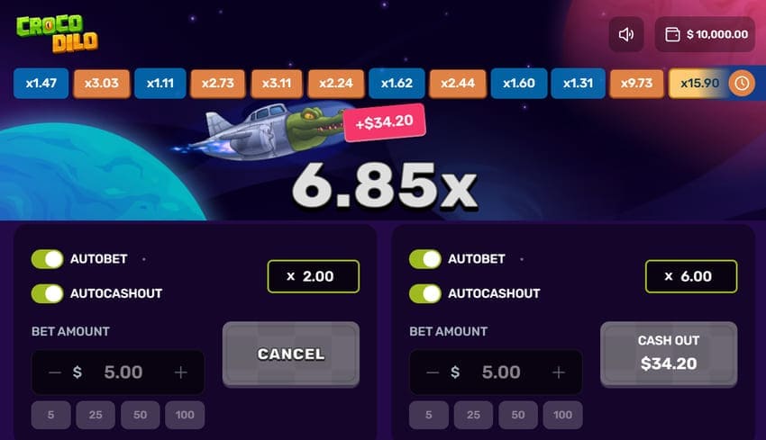 Double Auto-Bet and Auto-Cashout Systems